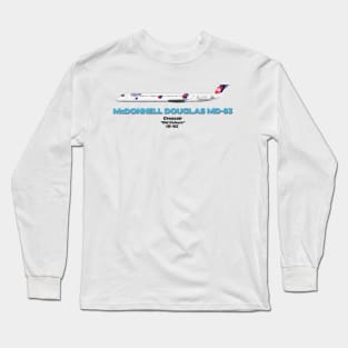 McDonnell Douglas MD-83 - Crossair "Old Colours" Long Sleeve T-Shirt